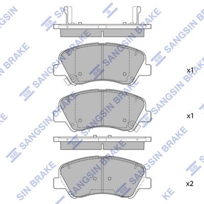 ÖN FREN BALATA HYUNDAI i20 1.1L 1.2L 1.4L 15- / BAYON 1.0L 1.4L 21- / KIA RIO 1.2L 1.4L 17- ÜSTTEN DELİKLİ TİP