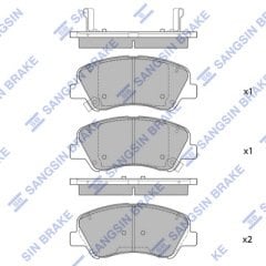 ÖN FREN BALATA HYUNDAI i20 1.1L 1.2L 1.4L 15- / BAYON 1.0L 1.4L 21- / KIA RIO 1.2L 1.4L 17- ÜSTTEN DELİKLİ TİP