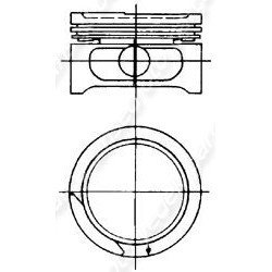 x MOTOR PİSTON SEGMAN STANDART ASCONA-KADETT-COMBO 1.6D 81-88 1.6 DA 80.0