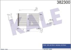 KLİMA KONDENSERİ VECTRA B AL/AL 625x370x20