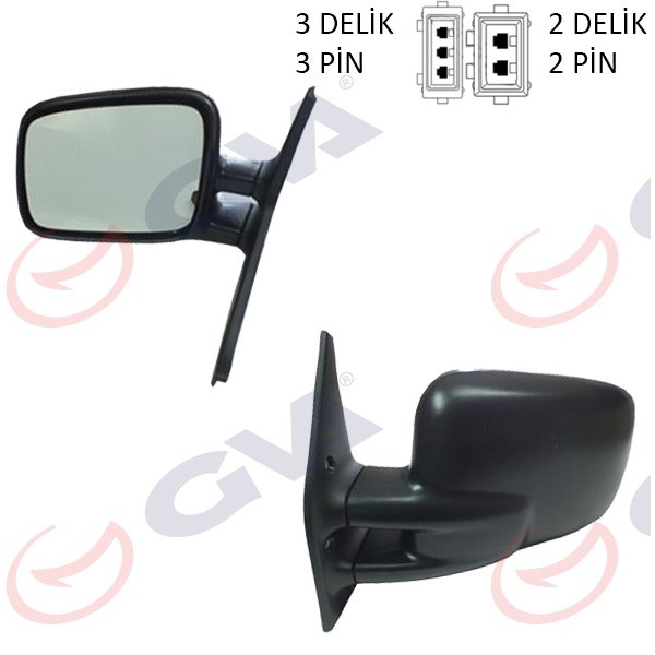 DIŞ DİKİZ AYNASI SOL TRANSPORTER T4 96> ELEKTRİKLİ ISITMALI KONVEKS VM-186EHL