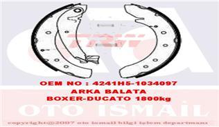 ARKA FREN BALATASI PAPUÇ PEUGEOT BOXER 94> CITROEN JUMPER 94> JUMPY 07> FIAT DUCATO 94> 1800kg GS 8546