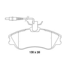 ÖN BALATA FİŞLİ PARTNER-BERLINGO 07/96 XSARA 04/97 P306 05/93-05/01