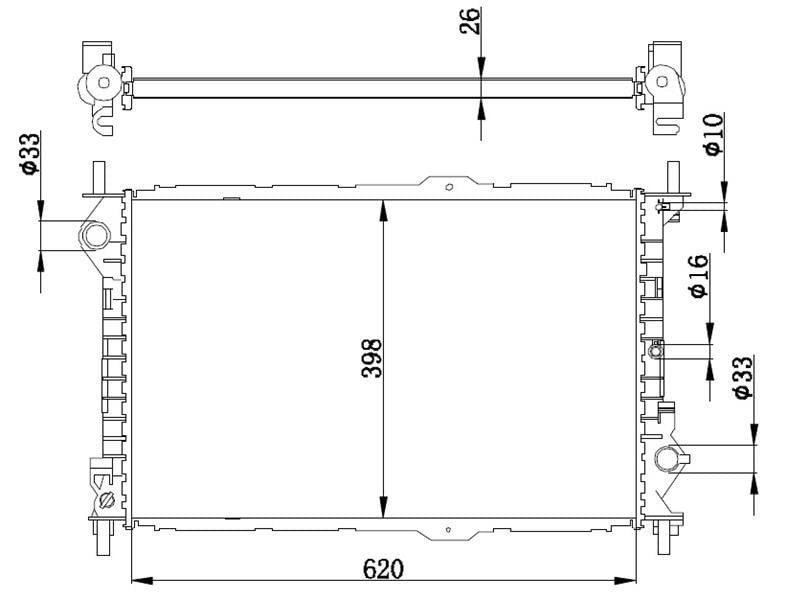 RADYATÖR BRAZİNG CONNECT 70 HP MEK 620x400x26