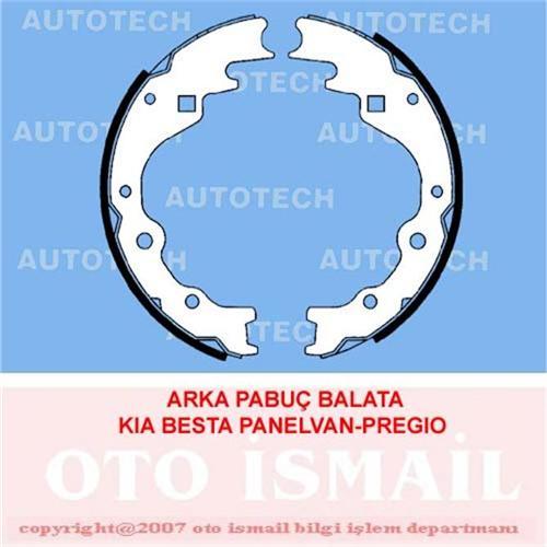 ARKA PABUÇ BALATA KIA BESTA 2.2 96 2.5D 03 2.7D 99 2.5CRDİ 2010 PREGIO 2.5 2.7 260x50