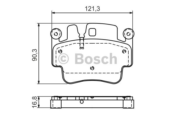 ÖN BALATA PORSCHE BOXSTER 2.7 24V-S 3.2 99 911 3.6 GT3 99 3.4 CARRERA 97 BOXSTER 2.5 24VM 0986TB2854