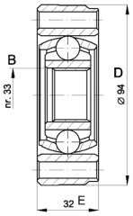 AKS KAFASI İÇ CADDY 1-GOLF 1-2-3-JETTA 1-2-PASSAT-POLO-SCIROCCO