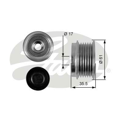 ALTERNATÖR KASNAĞI RULMANLI CHEVROLET CAPTIVA-EPICA-LACETTI-NUBIRA 2.0D 06 ANTARA 2.0 CDTI 07