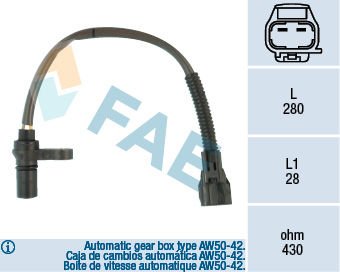 KRANK SENSORU VOLVO S40 1 644 1.8 95 08 V40 645 1.8 95 00 OTOMATIK SANZIMAN AW50-42
