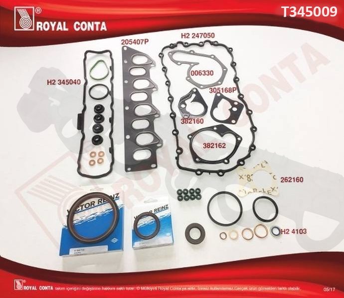 SİLİNDİR LASTİKLİ TAKIM CONTA SKT KEÇELİ MASTER-MEGANE 1.9 F9Q