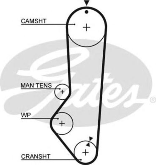x TRİGER KAYIŞI 092x198 FORD ESCORT1.1-1.3 8V 80-86 ORION 1.3 8V 83-90 CT688