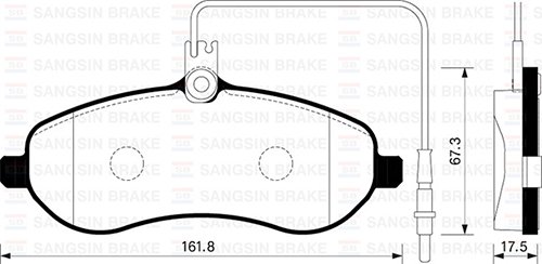 ÖN BALATA FİŞLİ EXPERT-SCUDO-JUMPY-1.6-2.0 MTJ 07 ABS SİZ GDB1718