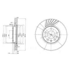 ÖN FREN AYNASI VECTRA B 96 > 02 SAAB 9-2/9-3 93>03 288x25x7DLxHAVALI 32025723-569357-93182306