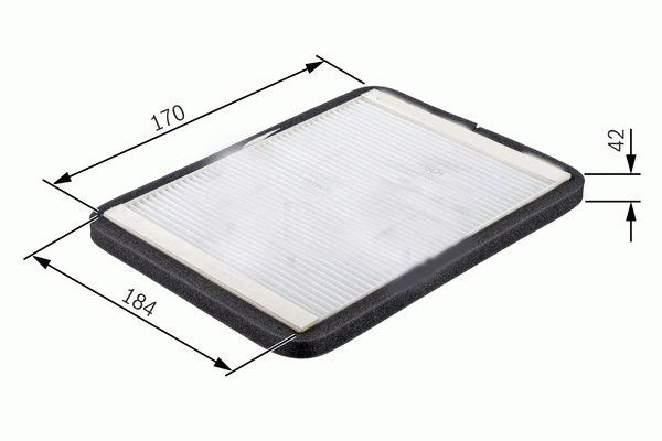 x POLEN FİLTRESİ GOLF 1-GOLF 2-JETTA 2-SEAT TOLEDO 1 CU2038