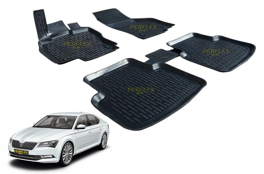 PASPAS 3D X-MAT HAVUZLU SKODA SUPERB 15 BEJ