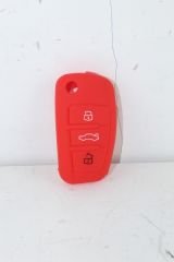 KONTAK ANAHTAR KUMANDA KORUYUCU KILIF SİLİKON KIRMIZI AUDI A3 12-20