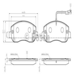 ÖN BALATA MASTER 3 2.3DCİ 10> 13> MOVANO 2.3CDTİ 5.10 >14 > NISSAN NV400 2.3CDİ 11 > 0986TB3142