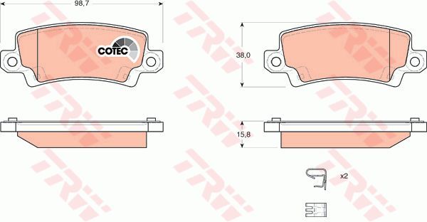 ARKA FREN BALATA TOYOTA COROLLA 1.4L 1.6L 4ZZ-FE 3ZZ-FE ZZE120 ZZE121 VVTi 02-06 / 1.4L 1NDTV NDE120 04-06