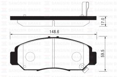 ÖN FREN BALATA HONDA CIVIC 1.6L R16A2 VTEC sedan FD6 06-11 / 1.8L R18A2 FD7 06-