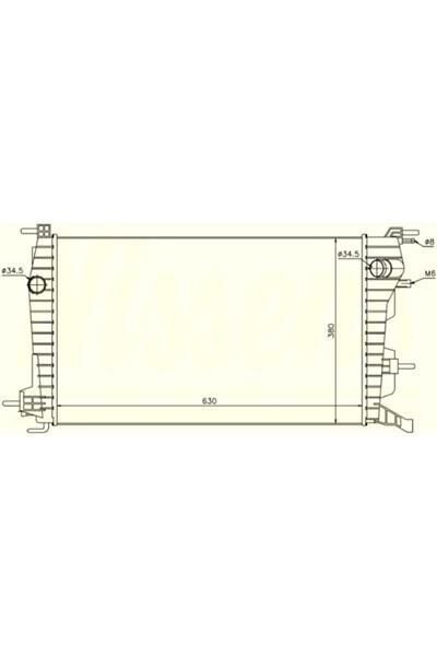 RADYATOR MECHANİCAL MT 630X368X34 FLUENCE 1.5DCI 637616