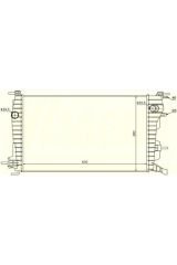 RADYATOR MECHANİCAL MT 630X368X34 FLUENCE 1.5DCI 637616