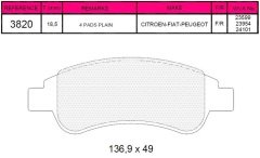 ARKA BALATA DUCATO-JUMPER-BOXER 2.0D-2.3D-3.0D-HDİ 07 ÇİFT FİŞLİ