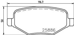 ARKA DİSK FREN BALATASI FORD EXPLORER 3.5 01/11