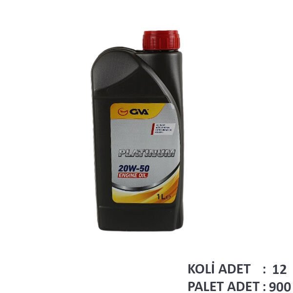 MOTOR YAĞI 20W50 1 LT PLATINUM MİNERAL API SL/CF