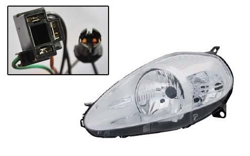 20-A850-05-2B FAR SİNYAL SOL GRANDE PUNTO 10/05> ELEKTRİKLİ H4 KROM