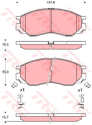 ÖN BALATA MITSUBISHI L200 96 L300 94-99