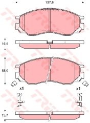 ÖN BALATA MITSUBISHI L200 96 L300 94-99