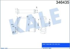 KALORİFER RADYATÖRÜ VOLVO 850 91-96 C70 98-05 S70 97-00 V70 97-00