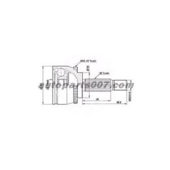 x AKS KAFASI DIŞ MITSUBISHI CARIZMA 1.8 GDI-1.8 16V 97-06 ABS Lİ