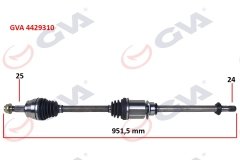 KOMPLE AKS ÖN SAĞ EGEA 1.3 MJT MT 15- İÇ AKS KAFALI
