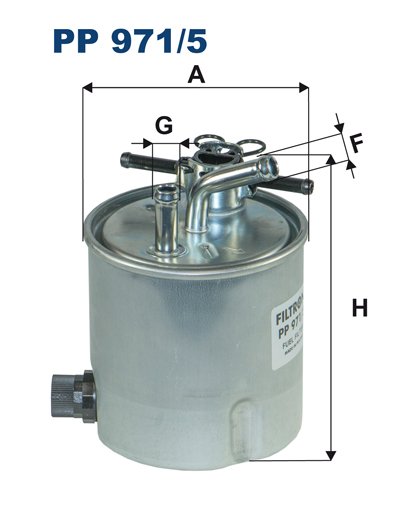 YAKIT FİLTRESİ NISSAN PATROL 3.0DTI 00 XTRAIL 2.0DCI 03-13 CABSTAR 2.5 06-13