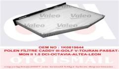 POLEN FİLTRESİ CADDY 3-JETTA 3-PASSAT-TOURAN-GOLF 5 1.4-16FSI-1.4TSI-1.6TDI-1.8TSI-1.9TDI-2.0TDI