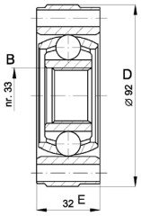 x AKS KAFASI İÇ POLO 1.6 96-02 AEE-ALM