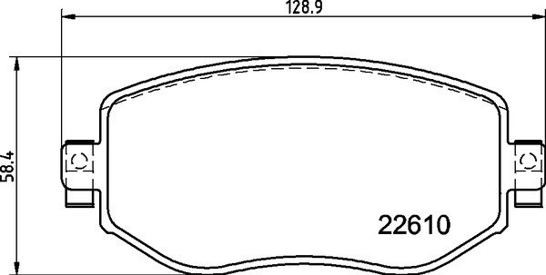 ÖN BALATA MEGANE 4 1.2 TCe-1.5 DCİ 16 18.3x129x58.4 WVA22610