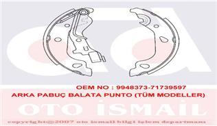 ARKA PABUÇ BALATA PUNTO 1.2 1.3JTD 1.9JTD 99 >03 > GRANDE PUNTO 1.3D 08 > TÜM MODELLER 180x32