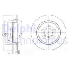 ARKA FREN DISKI AYNA FOCUS II04 11 C-MAX 07 09 VOLVO V50 04 12 C30 06 12 C70 2 05 13 S40 2 04 12 17 JANT - 16 JANT DÜZ 280mm 5 BİJON