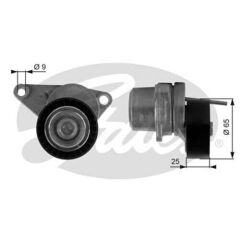 ALTERNATÖR GERGİ RULMANI KÜTÜKLÜ P206-207-307-308-1007-C2-C3-C4 1.1i-1.4i-1.4 16V-1.6 16V