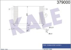 KLİMA KONDENSERİ ACCENT-ACCENT 2 AL/AL 597x360x16