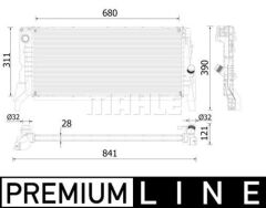 MOTOR SU RADYATORU PREMIUM LINE BMW F40 F45 F46 F48 F39 MINI F60 F54 F57