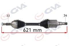 KOMPLE AKS SOL CHEVROLET CRUZE 1.6 10-17 621mm