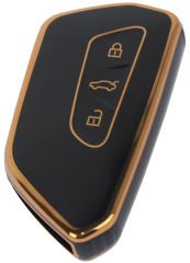 KONTAK ANAHTAR KUMANDA KORUYUCU KILIF TPU 3 TUŞ SİYAH VW GOLF 8-ID 4-ID 3