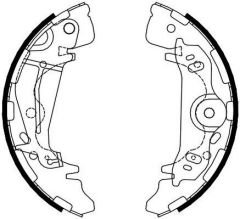 ARKA KAMPANA PABUÇ BALATA HYUNDAI STAREX 2.5L D4BH TC. TCI panelvan 03-08