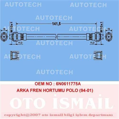 ARKA FREN HORTUMU POLO 94-01