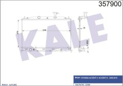 RADYATÖR ACCENT-ACCENT 3 1.4/1.6 ERA OTOMATIK VITES AL/PL/BRZ 370x648x16