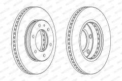 ON FREN DISKI FORD RANGER TKE 2.2-3.2 11 MAZDA BT 50 2.2TDCI 12 /