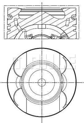 PISTON SEGMAN 0.50 83.50mm MERCEDES OM651 W204 C218 W212 W166 W221 W639 B906 SARI BURCLU